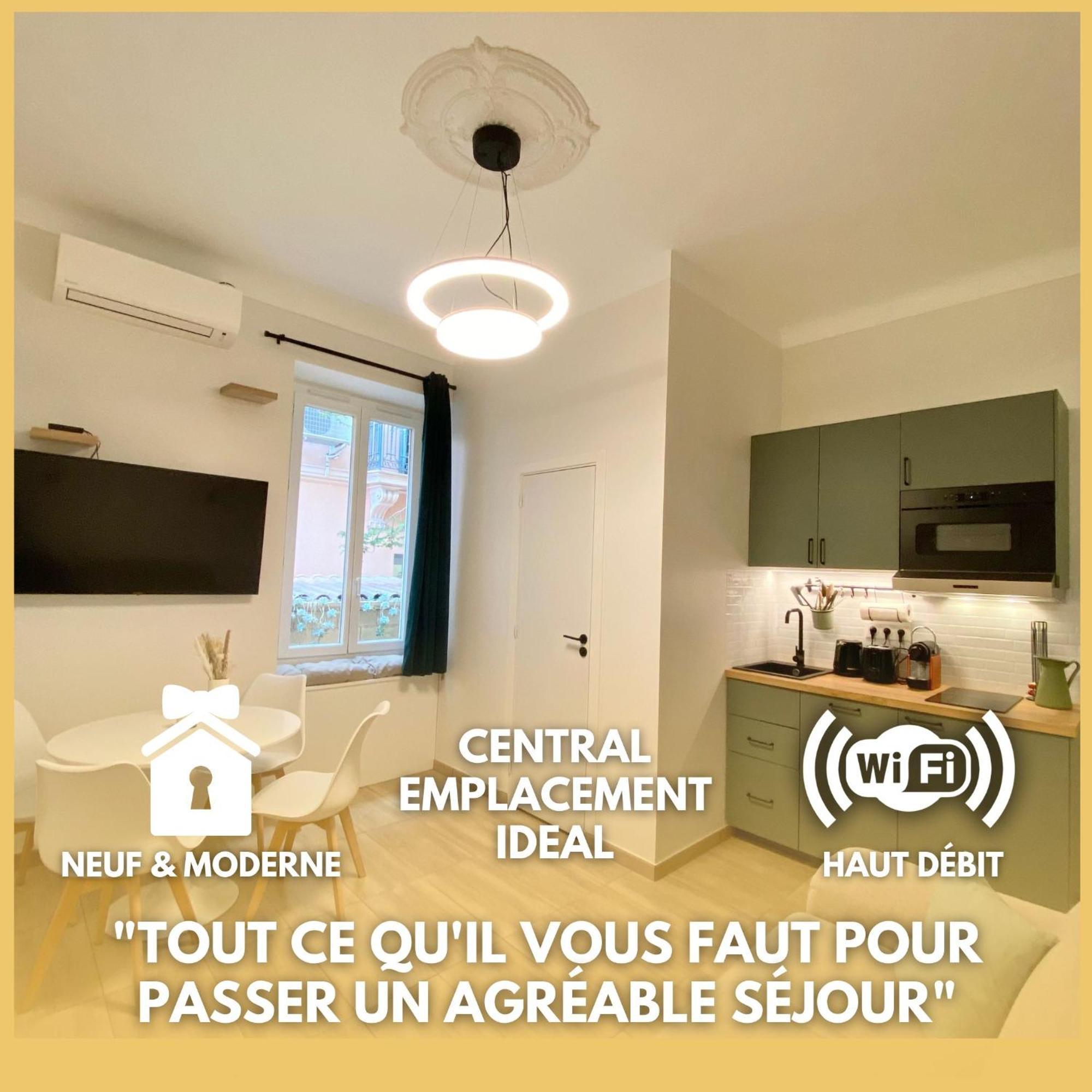 Appartements Neuf - Frontiere De Monaco - Clim - Wifi Cap-d'Ail Exterior photo